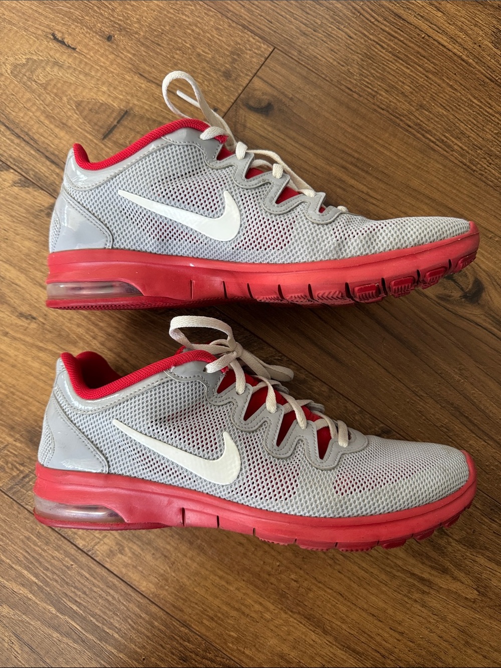 Nike women’s sneakers, red / grey, size 7.5